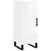 Credenza Bianco Lucido 34,5x34x90 Cm In Legno Multistrato - Foto miniatura 2