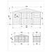 Casa Da Giardino In Legno Naturale H246x418x220 Cm / 8 M²- Magazzino Esterno Con Finestre - Capanno Da Giardino - Timbela M332 - Foto miniatura 4