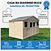 Casa Da Giardino In Legno Naturale H246x418x220 Cm / 8 M²- Magazzino Esterno Con Finestre - Capanno Da Giardino - Timbela M332 - Foto miniatura 7