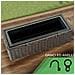 Fioriera Vaso Da Giardino Esterno Balcone In Rattan Marrone 54 X 22 X 17 Cm - Foto miniatura 3