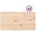 Piani Tavolo 2 Pz 80x40x2,5 Cm Rettangolare Legno Massello Pino - Foto miniatura 2