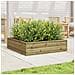 Fioriera Da Giardino 90x90x23 Cm In Legno Di Pino Impregnato - Foto miniatura 3