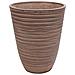 Vaso Da Giardino Tondo Grande In Fibra Sintetica Diametro 39x46 Cm Petunia - Burlywood - Foto miniatura 1
