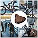 Coprisella Impermeabile In Confezione Da 2 Con Coulisse / Copertura Antipioggia Per Sella Della Bicicletta Brown - Foto miniatura 3