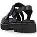 Black Casual Open Sandals Sandali Pelle Scarpe Donna Nero Eu 36, D7957-00 - Foto miniatura 3