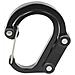 Moschettone In Lega Di Alluminio Con Anello A D Di Alta Qualità Black M - Foto miniatura 1
