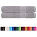 Asciugamani Per Sauna 2 Pz Grigio 80x200cm 360g/m 100% Cotone - Foto miniatura 2