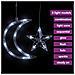 Lusso Casadino -  Luci Fatate Stella E Luna Con Telecomando 138 Led Bianco Freddo - Foto miniatura 2