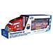 Camion Transporter 40 Con 3 Auto 41443 Silver Wheel Rosso - Foto miniatura 1