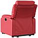 Poltrona Alzapersona Reclinabile Elettrica Rossa in Similpelle - Foto miniatura 4