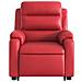 Poltrona Alzapersona Reclinabile Elettrica Rossa in Similpelle - Foto miniatura 8