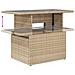 Set Divani da Giardino 7 pz con Cuscini Beige in Polyrattan - Foto miniatura 6