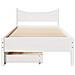 Giroletto con Cassetti Bianco 75x190 cm Legno Massello di Pino - Foto miniatura 4