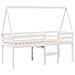 Letto a Soppalco con Tetto Bianco 80x200 cm in Legno di Pino - Foto miniatura 3