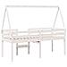 Letto a Soppalco con Tetto Bianco 80x200 cm in Legno di Pino - Foto miniatura 8