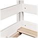 Letto a Soppalco con Tetto Bianco 80x200 cm in Legno di Pino - Foto miniatura 9