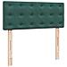 Pouf Letto con Materasso Verde Scuro 120x190 cm Velluto - Foto miniatura 9