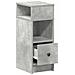 Comodino con Cassetto Grigio Cemento 25x31x66 cm - Foto miniatura 5