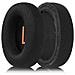 Cuscinetti Auricolari Di Ricambio In Rete Per Cuffie Qcy H3/h3 Lite E Tozo Ht2 (2 Pezzi) Black Orange - Foto miniatura 1