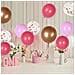 Set Di 60 Palloncini 30 Cm Decorazione Per Compleanni E Feste Rosa E Bianchi - Foto miniatura 5