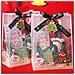 Grande Sacchetto Regalo Di Natale - Materiale Pp, Design Festivo Con Nastro, Biglietto E Raffia - Foto miniatura 4