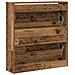 Mobile per Scarpe  con Cassetto Flip in Legno Antico 80x21x87,5 cm - Foto miniatura 8