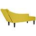 Sdraio con Bracciolo Destro in Velluto Giallo - Foto miniatura 6