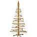 Albero di Natale in legno Marrone 210 cm Legno di pino massello - Foto miniatura 3