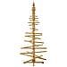 Albero di Natale in legno Marrone 210 cm Legno di pino massello - Foto miniatura 7