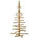Albero di Natale in legno Marrone 210 cm Legno di pino massello - Foto miniatura 8