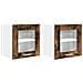 Armadio pensile Riga 2 pcs Rovere fumé 40 x 31 x 40 cm - Foto miniatura 1