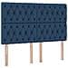 Letto con Contenitore Blu 140 x 190 cm Pelle Sintetica - Foto miniatura 9
