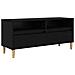 Mobile TV Rovere Nero 100 x 34,5 x 44,5 cm Legno multistrato - Foto miniatura 1