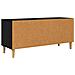 Mobile TV Rovere Nero 100 x 34,5 x 44,5 cm Legno multistrato - Foto miniatura 8