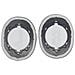 Cuscinetti Auricolari In Tessuto A Rete [2 Pz] - Ricambio Compatibile Con Cuffie Jbl Live500btnc Grey - Foto miniatura 2