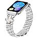 Elegante Cinturino In Acciaio Inossidabile Color Argento Con Quadrifoglio Compatibile Con Xiaomi Mi Band 8 Pro /redmi Watch - Foto miniatura 2