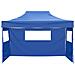 Tenda Party Blu 280 x 410 x 315 cm Tessuto Oxford - Foto miniatura 2