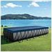 Copertura per piscina 732 x 366 cm Rettangolare PVC e PET - Foto miniatura 2