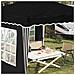 Tenda per feste a pop-up 288 x 288 x 245 cm Nero Tessuto Oxford - Foto miniatura 4