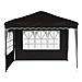 Tenda per feste a pop-up 288 x 288 x 245 cm Nero Tessuto Oxford - Foto miniatura 6