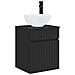 Mobile lavabo da parete Nero 39 x 41 x 64,5 cm - Foto miniatura 1