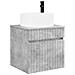 Mobile lavabo da parete Grigio Cemento 49 x 44,5 x 65,5 cm - Foto miniatura 1