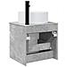Mobile lavabo da parete Grigio Cemento 49 x 44,5 x 65,5 cm - Foto miniatura 3
