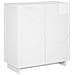 Credenza Bianco Lucido 67 x 34,5 x 75 cm Legno ingegnerizzato - Foto miniatura 1