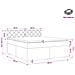Letto box spring con materasso Nero 160 x 200 cm Tessuto - Foto miniatura 5