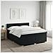 Letto box spring con materasso Nero 160 x 200 cm Tessuto - Foto miniatura 10