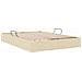 Letto ottomano con archiviazione Crema 140 x 200 cm Tessuto - Foto miniatura 7