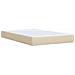 Letto box spring con materasso Crema 120 x 200 cm Tessuto - Foto miniatura 7