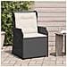Panchina da giardino 2 pz Nero polyrattan - Foto miniatura 5