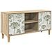 Mobile TV GOTHA 102 x 33 x 50 cm Sonoma Legno ingegnerizzato - Foto miniatura 1